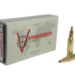 Nosler Varmageddon Ammunition 308 Winchester 110 Grain Polymer Tip Flat Base Box of 20