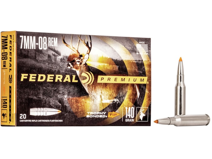 574540.jpg Federal Premium Ammunition 7mm-08 Remington 140 Grain Trophy Bonded Tip Box of 20 - Image 1