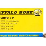Buffalo Bore Ammunition 380 ACP +P 90 Grain Jacketed Hollow Point Box of 20