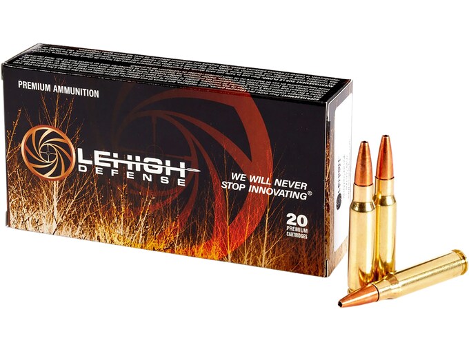 579732.jpg Lehigh Defense CC Ammunition 308 Winchester 152 Grain Controlled Chaos Lead Free Box of 20 - Image 1