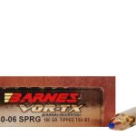 Barnes VOR-TX Ammunition 30-06 Springfield 180 Grain TTSX Polymer Tipped Spitzer Boat Tail Lead-Free Box of 20