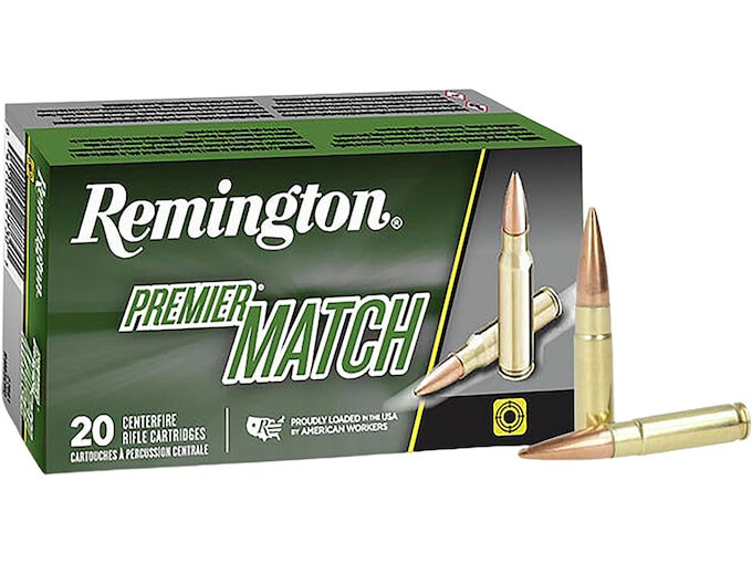610279.jpg Remington Premier Match Ammunition 300 AAC Blackout 125 Grain Open Tip Match Box of 20 - Image 1