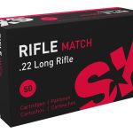 SK Rifle Match Ammunition 22 Long Rifle 40 Grain Lead Round Nose