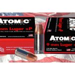 Atomic Ammunition 9mm Luger +P 124 Grain Bonded Jacketed Hollow Point