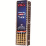 CCI Clean-22 High Velocity Ammunition 22 Long Rifle 40 Grain Red Polymer Coated Lead Round Nose