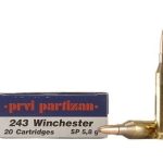 Prvi Partizan Ammunition 243 Winchester 90 Grain Soft Point Box of 20