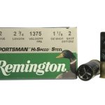 Remington Sportsman Hi-Speed Ammunition 12 Gauge 2-3/4" 1-1/8 oz #2 Non-Toxic Steel Shot