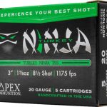 Apex Turkey Ninja TSS Ammunition 20 Gauge 3" 1-5/8 oz #8-1/2 Non-Toxic Tungsten Super Shot Box of 5