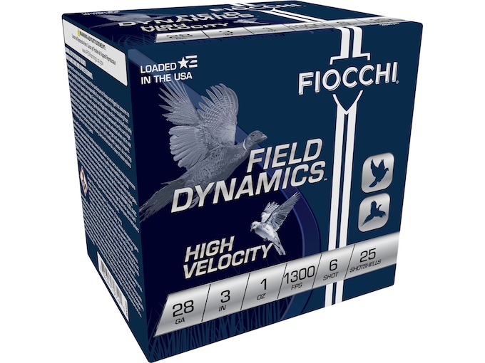 729444.jpg Fiocchi High Velocity Ammunition 28 Gauge 3" 1 oz #6 Chilled Lead Shot - Image 1