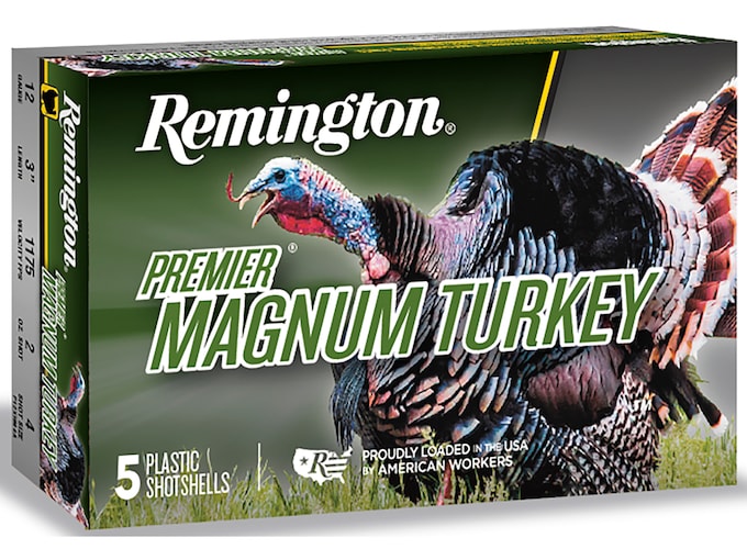 733976.jpg Remington Premier Magnum Turkey Ammunition 12 Gauge 3" #4 Copper Plated Shot - Image 1