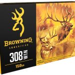 Browning BXS Solid Expansion Ammunition 308 Winchester 150 Grain Solid Copper Polymer Tip Boat Tail Lead-Free Box of 20