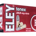 Eley Tenex EPS Ammunition 22 Long Rifle 40 Grain Lead Flat Nose