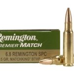 Remington Premier Match Ammunition 6.8mm Remington SPC 115 Grain Sierra MatchKing Hollow Point