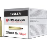 Nosler Varmageddon Ammunition 22 Hornet 35 Grain Tipped Flat Base Box of 50