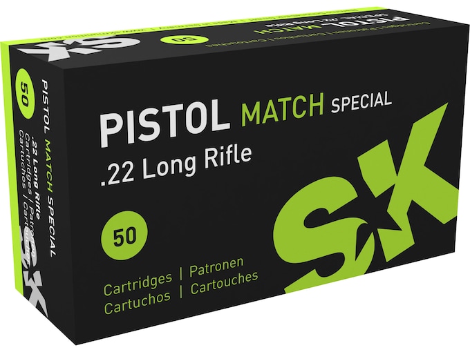 775845.jpg SK Pistol Match Special Ammunition 22 Long Rifle 40 Grain Lead Round Nose - Image 1