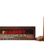 Barnes VOR-TX Ammunition 30-06 Springfield 168 Grain TTSX Polymer Tipped Spitzer Boat Tail Lead-Free Box of 20