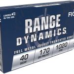 Fiocchi Range Dynamics Ammunition 40 S&W 170 Grain Full Metal Jacket Truncated Cone Box of 50