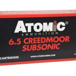Atomic Ammunition 6.5 Creedmoor Subsonic 129 Grain Jacketed Soft Point Box of 20