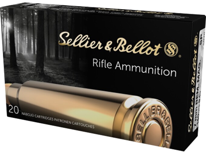 819688.jpg Sellier & Bellot Ammunition 7mm Remington Magnum 140 Grain Jacketed Soft Point Box of 20 - Image 1