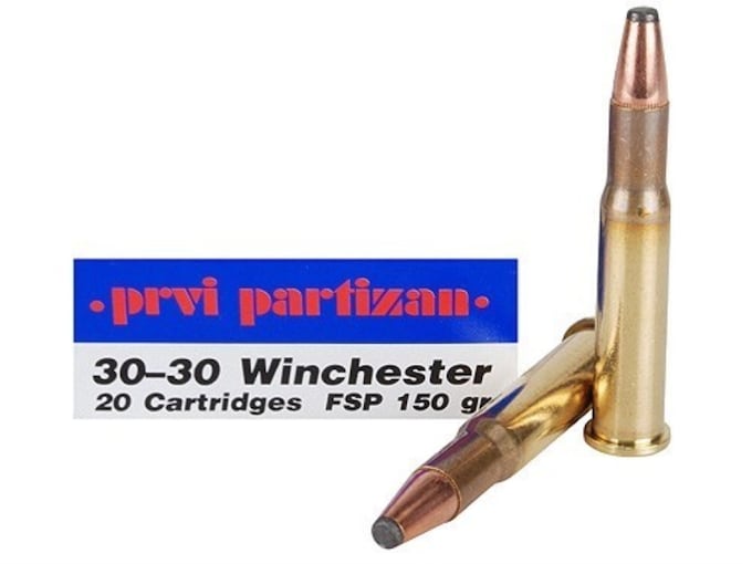 819950.jpg Prvi Partizan Ammunition 30-30 Winchester 150 Grain Flat Nose Soft Point Box of 20 - Image 1