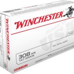 Winchester USA Ammunition 308 Winchester 147 Grain Full Metal Jacket Box of 20