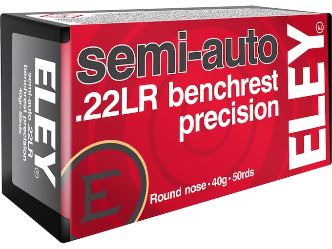 839528.jpg Eley Semi-Auto Benchrest Precision Ammunition 22 Long Rifle 40 Grain Round Nose - Image 1
