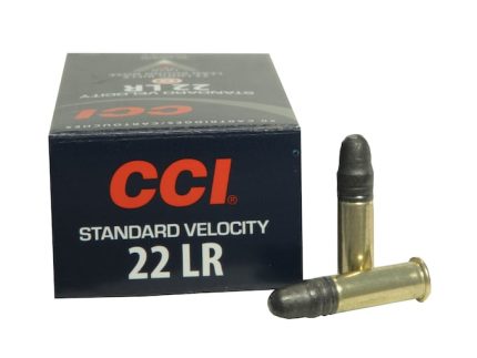 CCI Standard Velocity Ammunition 22 Long Rifle 40 Grain Lead Round Nose