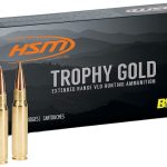 HSM Trophy Gold Ammunition 30-06 Springfield 185 Grain Berger Hunting VLD Hollow Point Boat Tail Box of 20