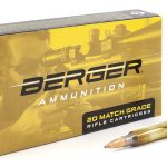 Berger Match Grade Ammunition 223 Remington 73 Grain Hollow Point Boat Tail Target Box of 20