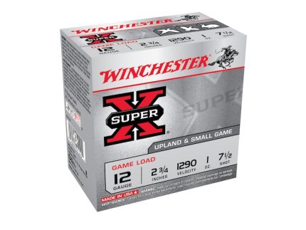 Winchester Super-X Game Load Ammunition 12 Gauge 2-3/4" 1 oz #7-1/2 Shot