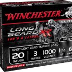Winchester Long Beard XR Turkey Ammunition 20 Gauge Copper Plated Shot