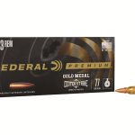 Federal Premium Gold Medal Centerstrike Ammunition 223 Remington 77 Grain Open Tip Match