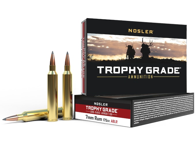 887944.jpg Nosler Trophy Grade Ammunition 7mm Remington Ultra Magnum 175 Grain AccuBond Long Range Box of 20 - Image 1