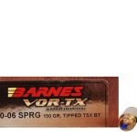 Barnes VOR-TX Ammunition 30-06 Springfield 150 Grain TTSX Polymer Tipped Spitzer Boat Tail Lead-Free Box of 20