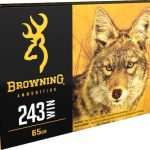 Browning BXV Varmint Expansion Ammunition 243 Winchester 65 Grain Polymer Tip Rapid Expansion Box of 20