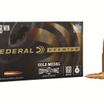 Federal Premium Gold Medal Centerstrike Ammunition 308 Winchester 168 Grain Open Tip Match