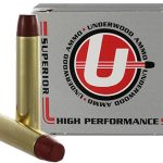 Underwood Ammunition 45-70 Government +P 430 Grain Hard Cast Lead Long Flat Nose Gas Check Box of 20