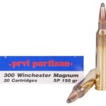 Prvi Partizan Ammunition 300 Winchester Magnum 150 Grain Soft Point Box of 20