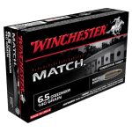 Winchester Match Ammunition 6.5 Creedmoor 140 Grain Hollow Point Boat Tail Box of 20