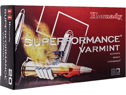Hornady Superformance Varmint Ammunition 222 Remington 50 Grain V-MAX Polymer Tip Box of 20