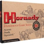 Hornady Dangerous Game Ammunition 416 Rigby 400 Grain DGS Flat Nose Solid Box of 20