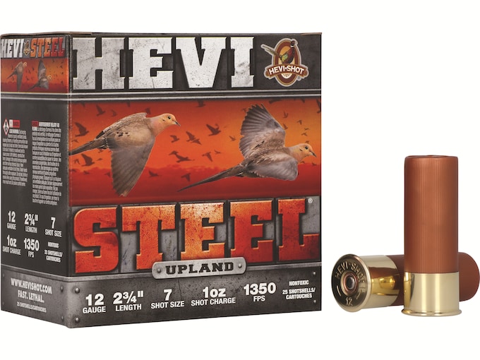 959566.jpg Hevi-Shot Hevi-Steel Upland Ammunition 12 Gauge 2-3/4" 1 oz Non-Toxic Steel Shot - Image 1