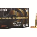 Federal Premium Gold Medal Centerstrike Ammunition 6.5 Creedmoor 140 Grain Open Tip Match