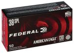 Federal American Eagle IRT Ammunition 380 ACP 70 Grain Flat Nose Lead-Free