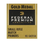 Federal Premium Gold Medal Small Rifle Match Primers #205M