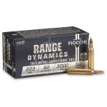 Fiocchi Field Dynamics Ammunition 223 Remington 55 Grain Hornady V-MAX Polymer Tip Boat Tail