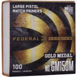 federal premium gold medal large pistol match primers 150m