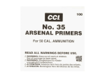 CCI 50 BMG Primers 35 - Box of 500 (5 Trays of 100) - Reliable Large-Caliber Priming for Precision Reloading - Image 2