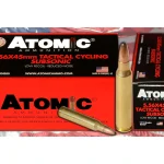Atomic Ammunition Tactical Cycling Subsonic 5.56x45mm NATO Ammo 112 Grain Jacketed Soft Point Box of 50